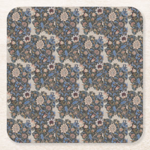 Vintage-Textildesign Evenlode von William Morris Rechteckiger Pappuntersetzer