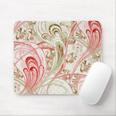 Vintage Textile Swirbeldesign - Mousepad (Mit Mouse)
