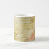 Vintage Textskripte Kaffeetasse (Mittel)