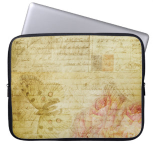 Vintage Textskripte Laptopschutzhülle