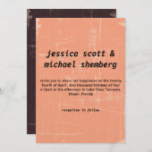 Vintage Textur Einladung (Vorne/Hinten)