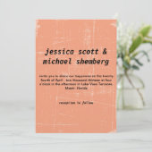 Vintage Textur Einladung (Stehend Vorderseite)