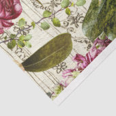 Vintage Textur Rustikale Blumendekoupage Seidenpapier (Ausschnitt)