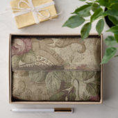 Vintage Textur Rustikale Blumendekoupage Seidenpapier (Geschenk)