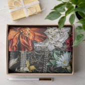 Vintage Textur Rustikale botanische französische D Seidenpapier (Geschenk)