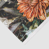 Vintage Textur Rustikale botanische französische D Seidenpapier (Ausschnitt)