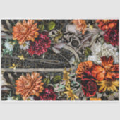 Vintage Textur Rustikale botanische französische D Seidenpapier (Vorderseite)