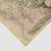 Vintage Textur Rustikale Karte Nautic Decoupage Seidenpapier (Ausschnitt)