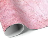 Vintage Textur Scrapbook Rosa Geschenkpapier (Rolleneckpunkt)