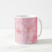 Vintage Textur Scrapbook Rosa Kaffeetasse (VorderseiteRechts)