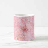 Vintage Textur Scrapbook Rosa Kaffeetasse (Mittel)