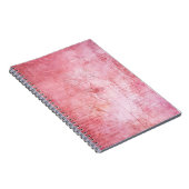 Vintage Textur Scrapbook Rosa Notizblock (Rechte Seite)