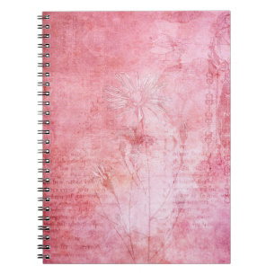 Vintage Textur Scrapbook Rosa Notizblock