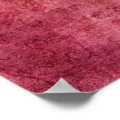 Vintage Textur Scrapbook Rosa Poster (Ecke)