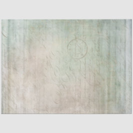 Vintage Textur Tan Green Blue Ephemera Decoupage Seidenpapier