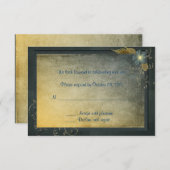 Vintage Textur UAWG RSVP Karte (Vorne/Hinten)