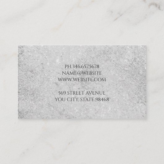 Vintage Textur Visitenkarte (Rückseite)