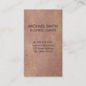 Vintage Textur Visitenkarte (Vorderseite)