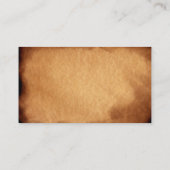 Vintage Textur von Vocal Coach Visitenkarte (Rückseite)