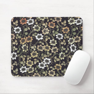 Vintage Texturierter Anemonen-Blumenhintergrund Mousepad