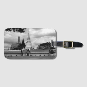 Vintage Thailand Bangkok Kapelle Royal Palace Blic Gepäckanhänger