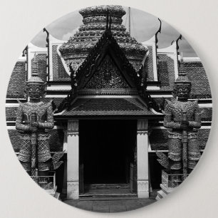 Vintage Thailand Bangkok Wat Phra Kaew Dämonenwäch Button