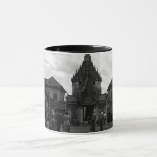 Vintage Thailand Bangkok Wat Phra Kaew Touristen P Tasse