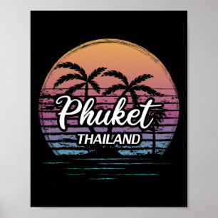 Vintage-Thailand-Urlaub-Reise-Asien-Thai-Strand P Poster