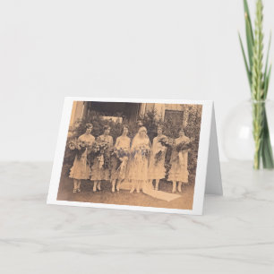 Vintage - Thank You, Bridesmaid Dankeskarte