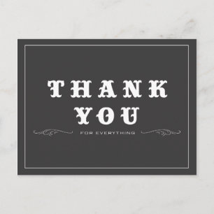 Vintage Thank You Postcard Postkarte
