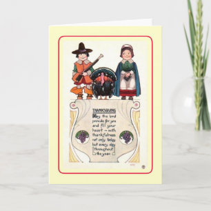 Vintage Thanksgiving Feiertagskarte