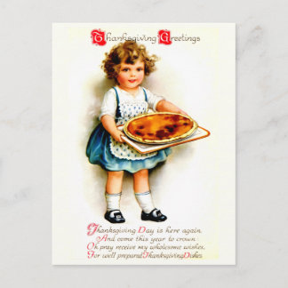 Vintage Thanksgiving Feiertagspostkarte