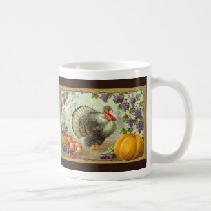Vintage-Thanksgiving-Grüße-Tasse Kaffeetasse