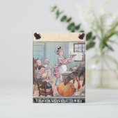 Vintage Thanksgiving Postkarte (Stehend Vorderseite)
