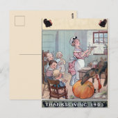 Vintage Thanksgiving Postkarte (Vorne/Hinten)