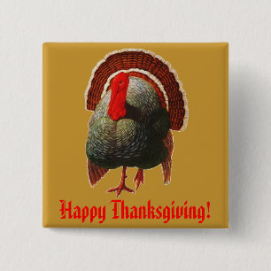 Vintage-Thanksgiving-Truthahn Button
