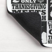Vintage Thanksgivukkah Mausunterlage Mousepad (Ecke)