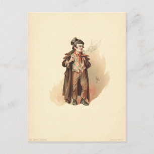 Vintage The Artful Dodger Oliver Twist Postkarte