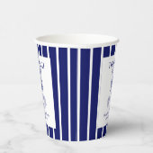 Vintage The Bach Club Navy Beach Bachelorette Pappbecher (Rechts)