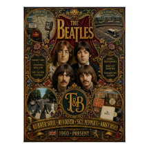 Vintage-The-Beatles-Band-Legende-Wandkunstposter