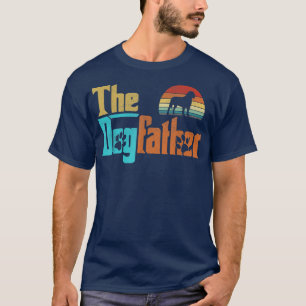 Vintage The Dogfather Neapolitanischer Mastiff-Hun T-Shirt