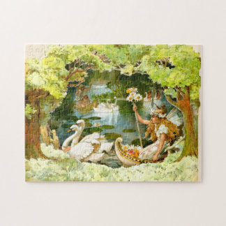 Vintage The Fairies Lake Evelyn Stuart Hardy Puzzle