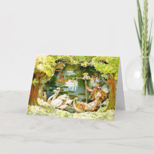 Vintage The Fairies Lake Karte