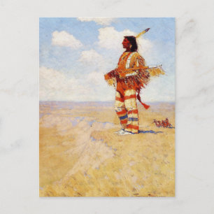 Vintage The Last of His Race Frederic Remington Postkarte
