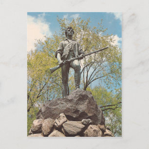 Vintage The Minute Man Postkarte