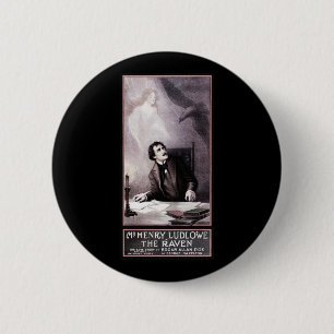 Vintage The Raven Theatralik Button