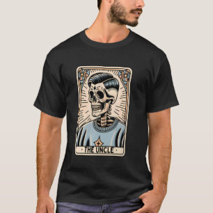 Vintage The Uncle Tarot Karte Lustiges Skelett Sch T-Shirt