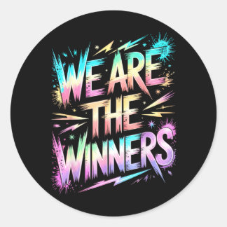 Vintage The Winners Wettbewerb Spiel Tag Runder Aufkleber
