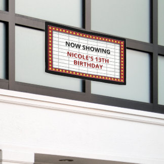 Vintage-Theater-Marquise-Schild Banner