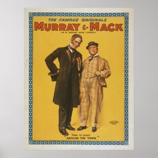 Vintage Theaterkomödie Murray & Mack Poster (Vorne)